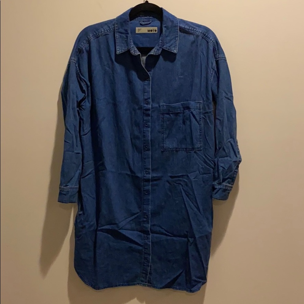 Oversized Denim Dress